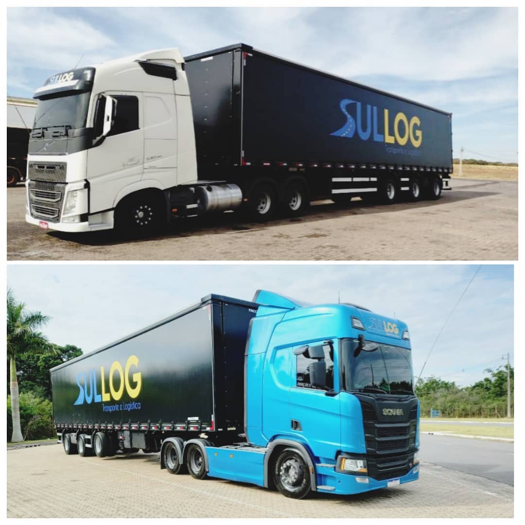 Carretas LogSul Volvo e Scania